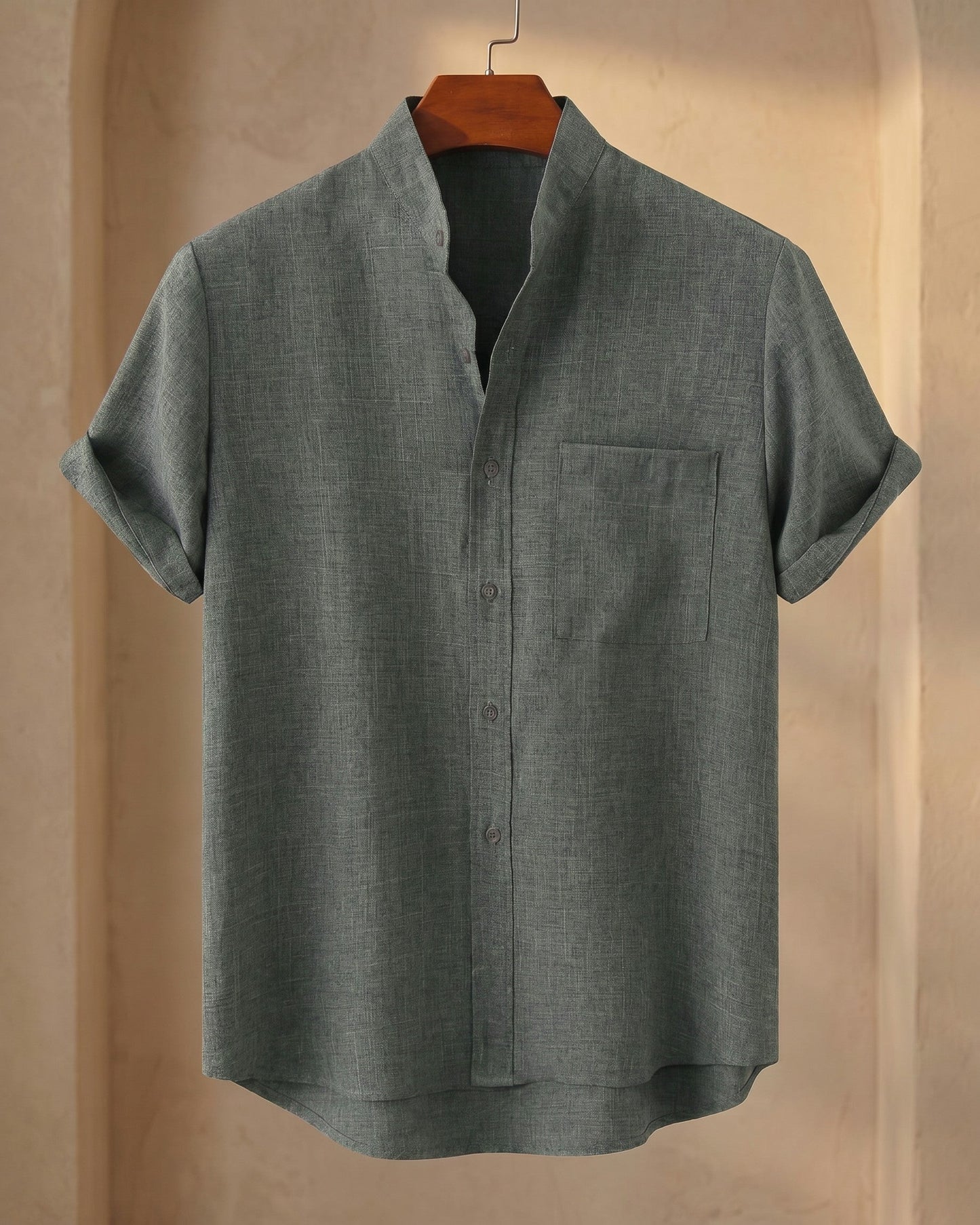 Ignacio Cotton Linen Short-Sleeve Shirt
