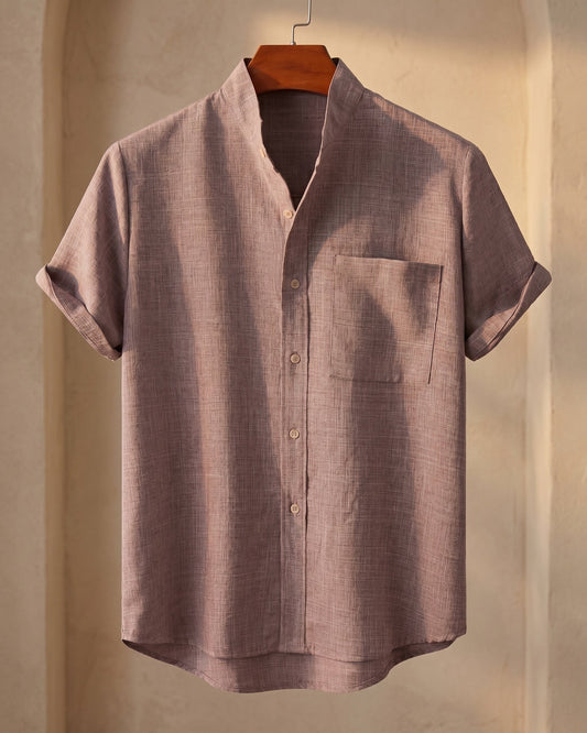 Ignacio Cotton Linen Short-Sleeve Shirt