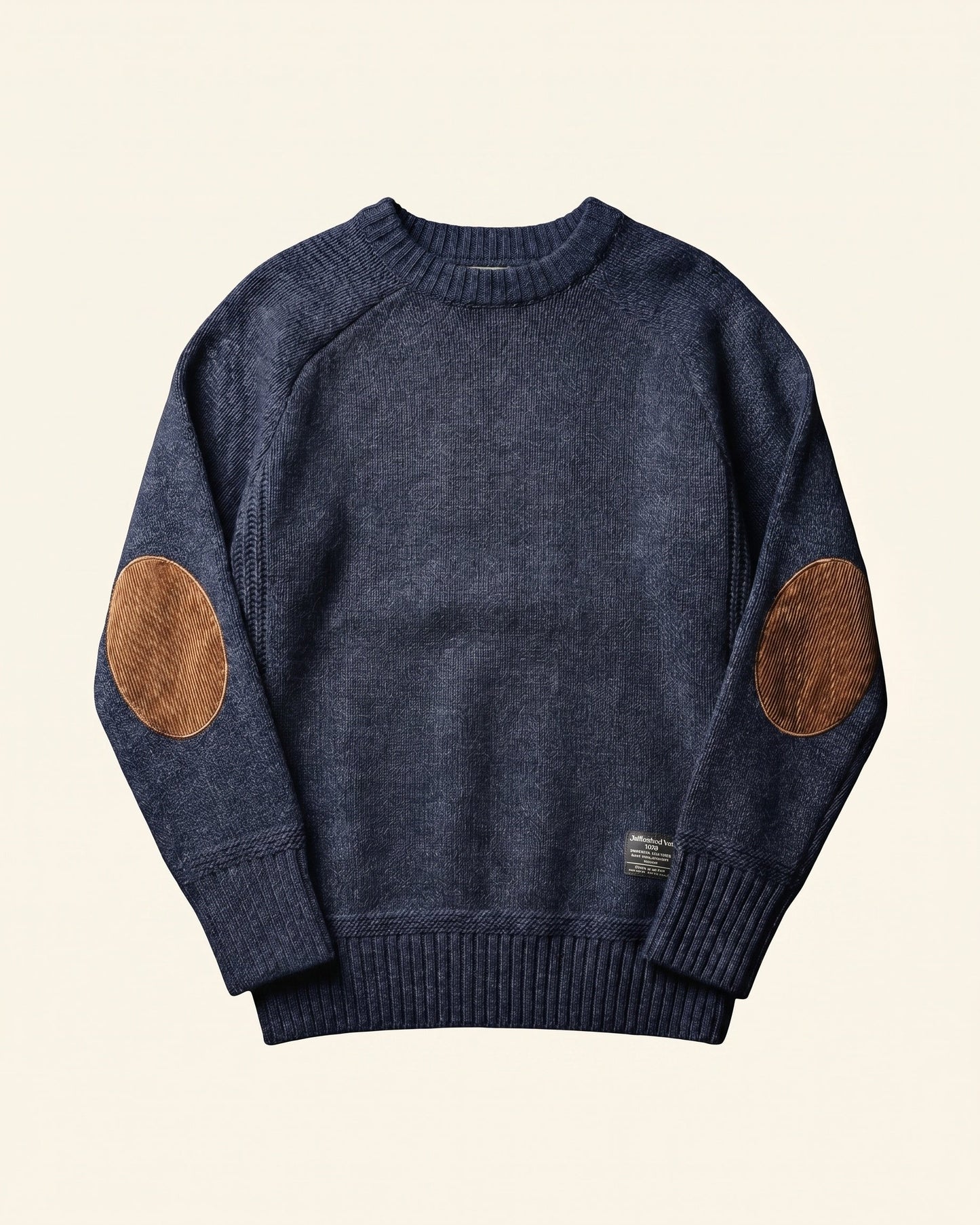 Massimo Elbow-Patch Crewneck Sweater